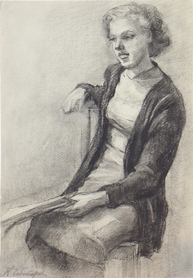 Чеботарёв Константин Константинович. Девушка с книгой